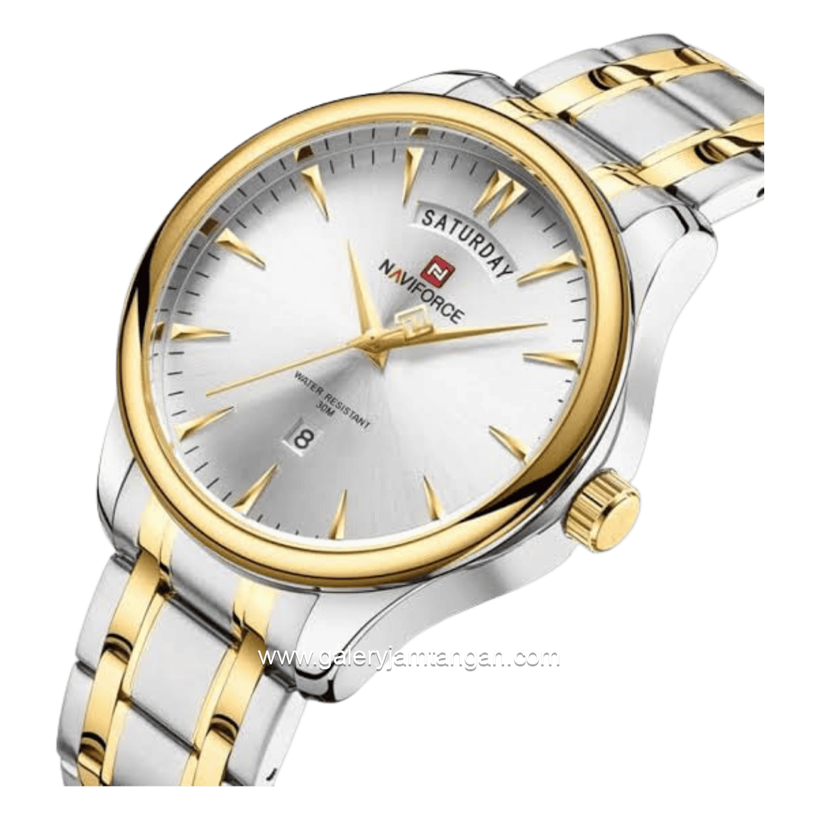 NAVIFORCE NF-9213M Combination Silver Gold Stainless Steel
