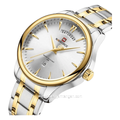NAVIFORCE NF-9213M Combination Silver Gold Stainless Steel