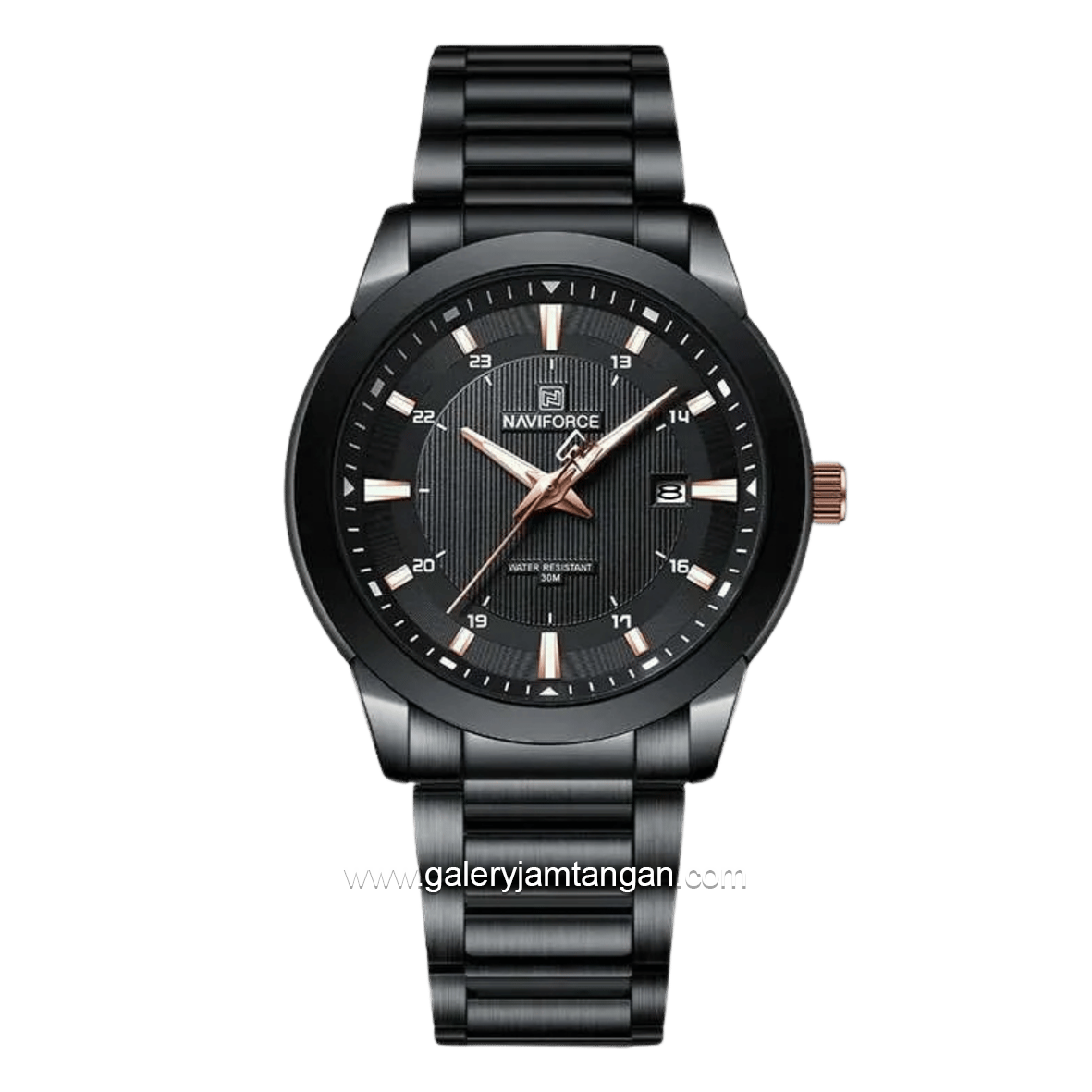 NAVIFORCE NF-8029 Black Stainless Steel Strap