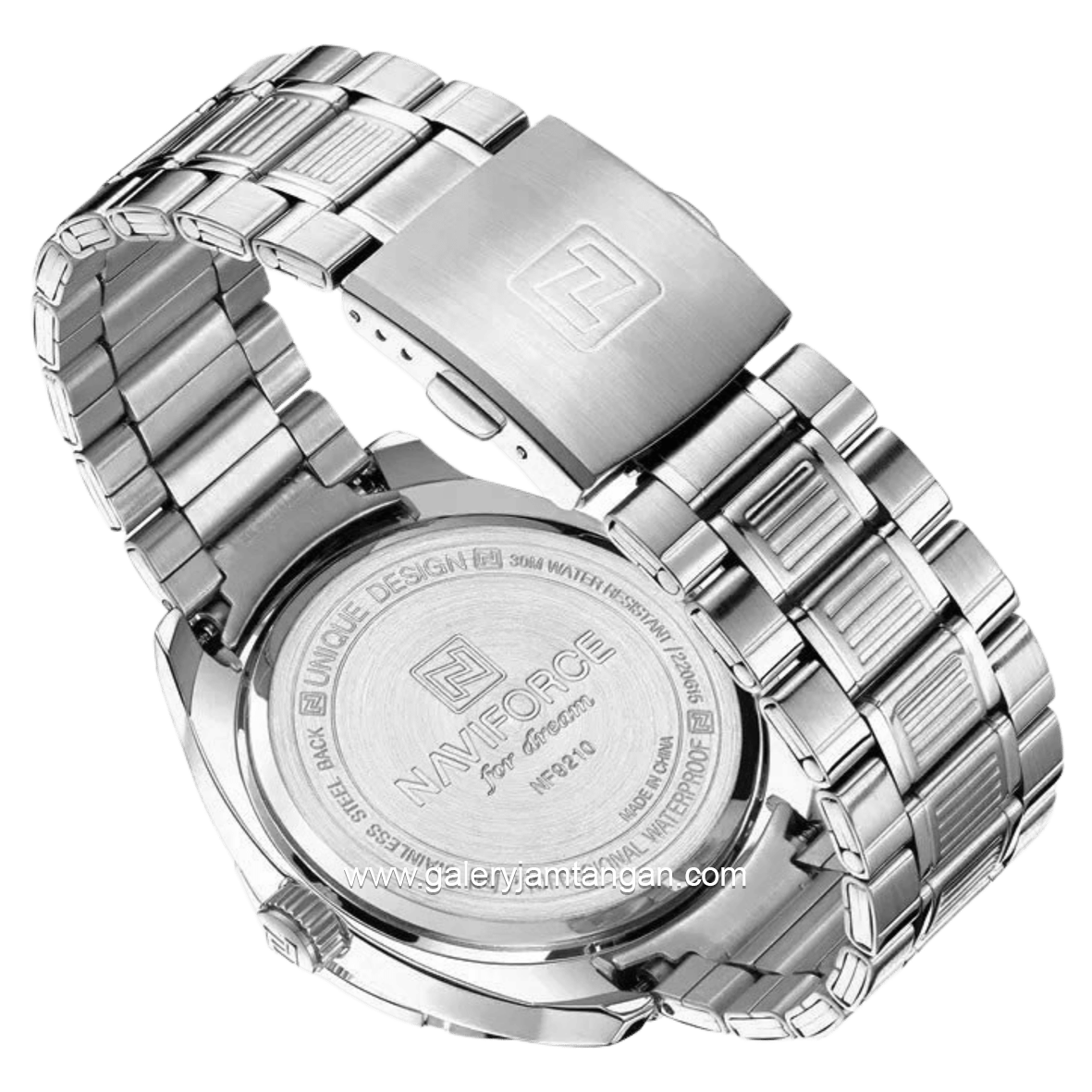 NAVIFORCE NF-9210 Silver Dial White Stainless Steel