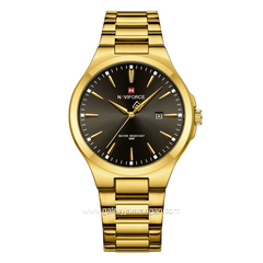 NAVIFORCE NF-9214 Gold Dial Black Stainless Steel