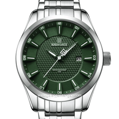 NAVIFORCE NF-8032 Silver Dial Green Stainless Steel