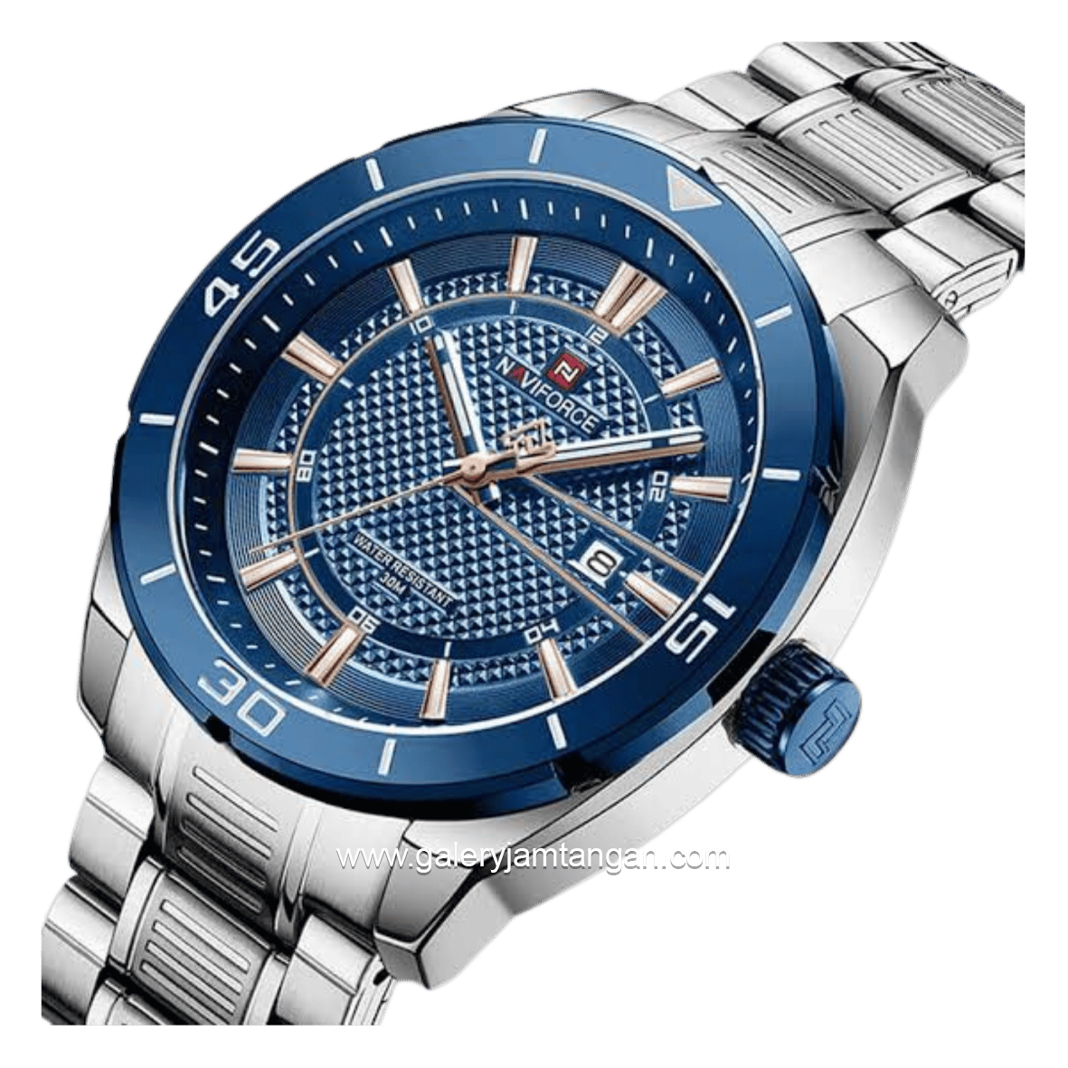NAVIFORCE NF-9210 Silver Dial Blue Stainless Steel