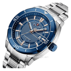 NAVIFORCE NF-9210 Silver Dial Blue Stainless Steel