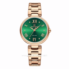 NAVIFORCE NF-5030 Rosegold Dial Green Stainless Steel Strap