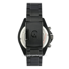 Alexandre Christie AC 6664 MC BGUBU Black Ring Blue Stainless Steel