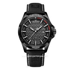 NAVIFORCE NF-8023 Full Black Leather Strap