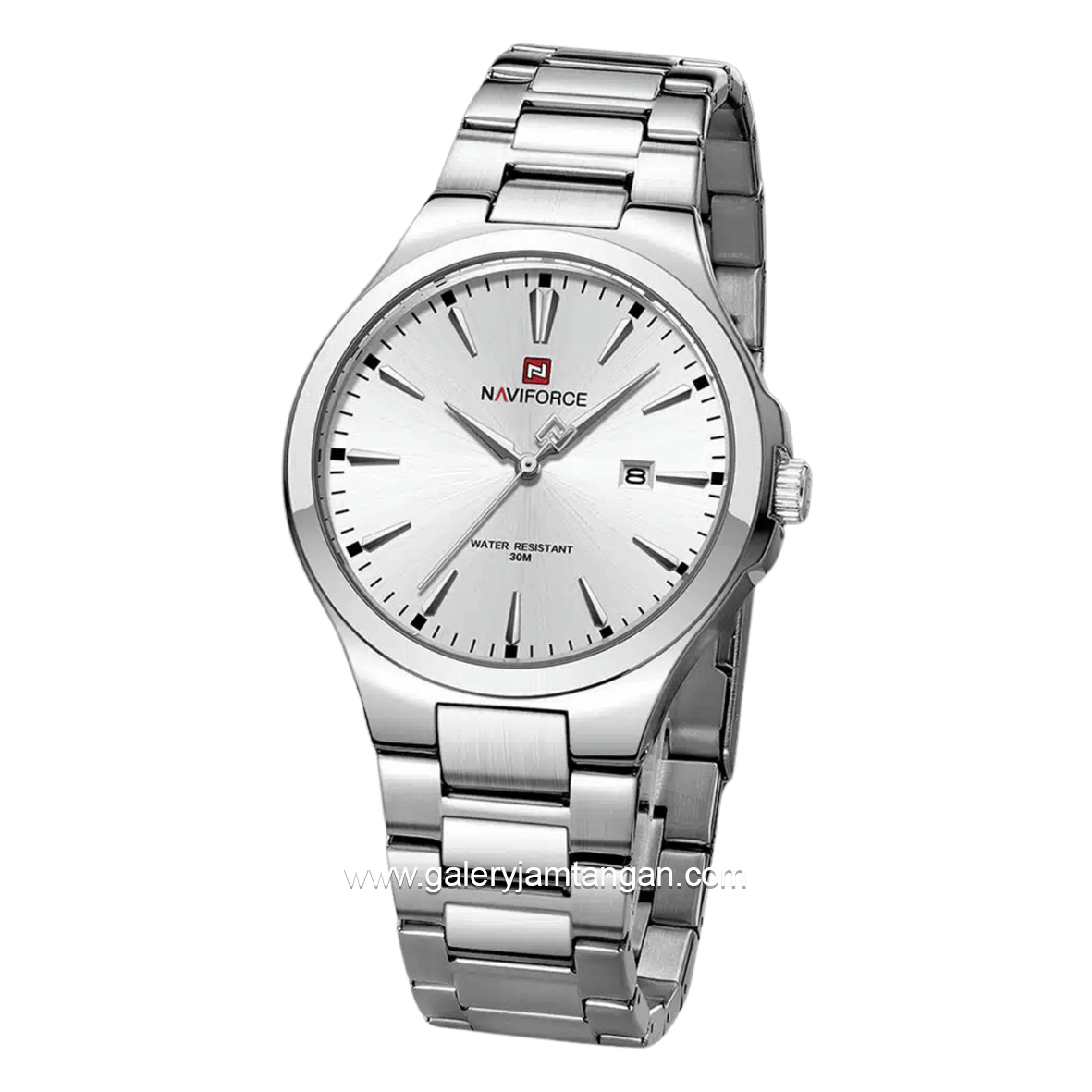 NAVIFORCE NF-9214 Full Silver Stainless Steel