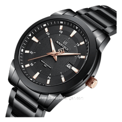 NAVIFORCE NF-8029 Black Stainless Steel Strap