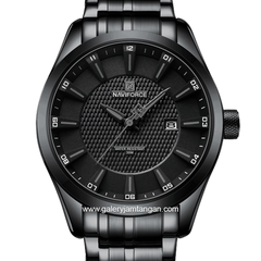 NAVIFORCE NF-8032 Black Hour Marker Grey Stainless Steel