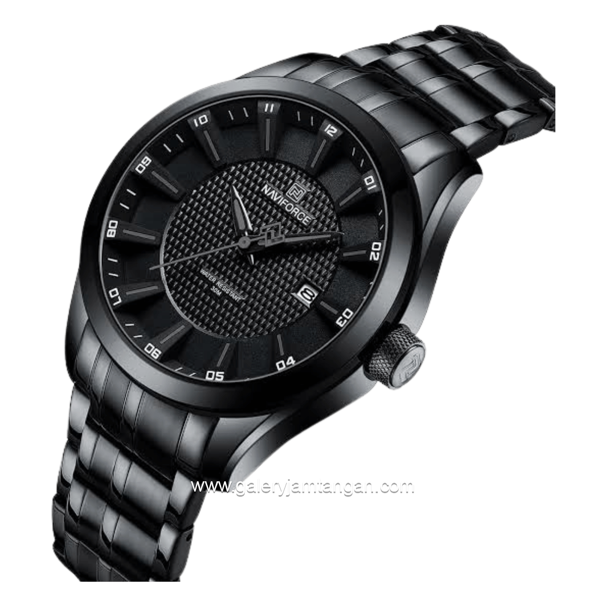 NAVIFORCE NF-8032 Black Hour Marker Grey Stainless Steel