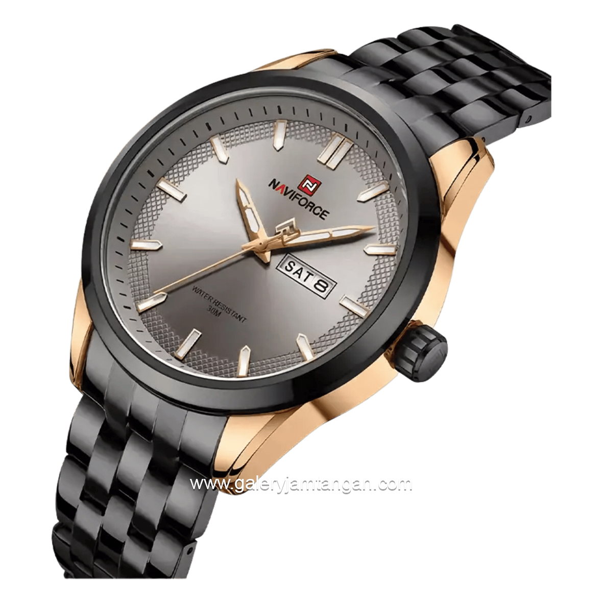 NAVIFORCE NF-9203M Black Rosegold Stainless Steel