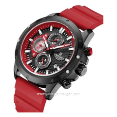 NAVIFORCE NF-8036M Chronograph Red Black Silicone Strap