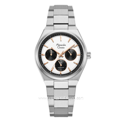 Alexandre Christie AC 8697 BF BSSSLRG Sapphire Silver Dial Stainless Steel Strap