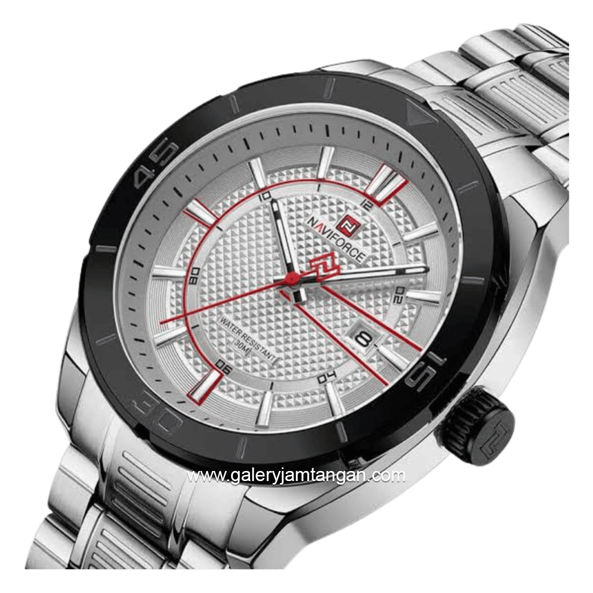 NAVIFORCE NF-9210 Silver Dial White Stainless Steel