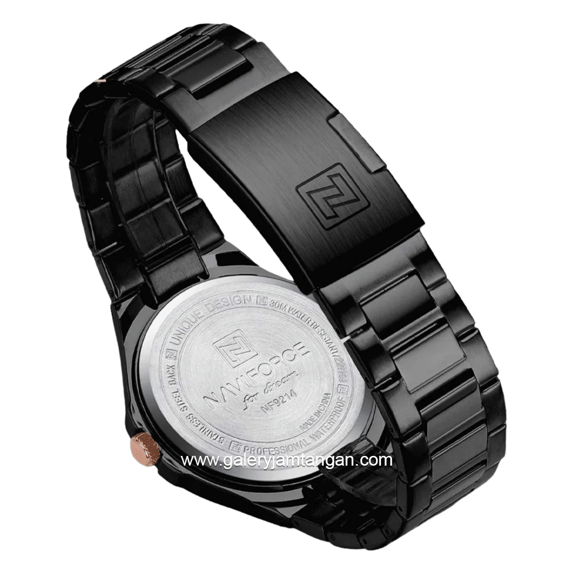 NAVIFORCE NF-9214 Full Black Stainless Steel