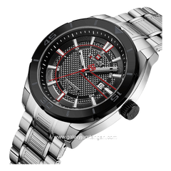 NAVIFORCE NF-9210 Silver Dial Black Stainless Steel