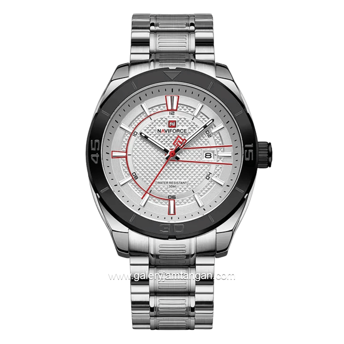 NAVIFORCE NF-9210 Silver Dial White Stainless Steel