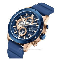 NAVIFORCE NF-8036M Chronograph Blue Rosegold Silicone Strap