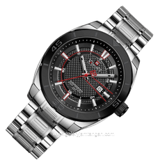 NAVIFORCE NF-9210 Silver Dial Black Stainless Steel