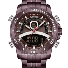 NAVIFORCE NF-9181M Digital Analog Full Brown Stainless Steel