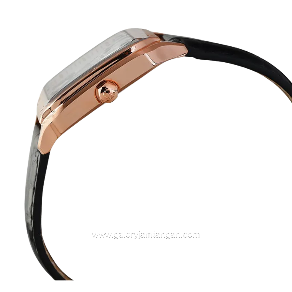 Alexandre Christie Multifunction AC 2B18 BFLRGSLBA Black Rosegold White Leather Strap