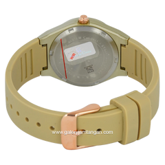 Alexandre Christie Passion AC 2A07 LH RRGBG Beige Dial Beige Rubber Strap