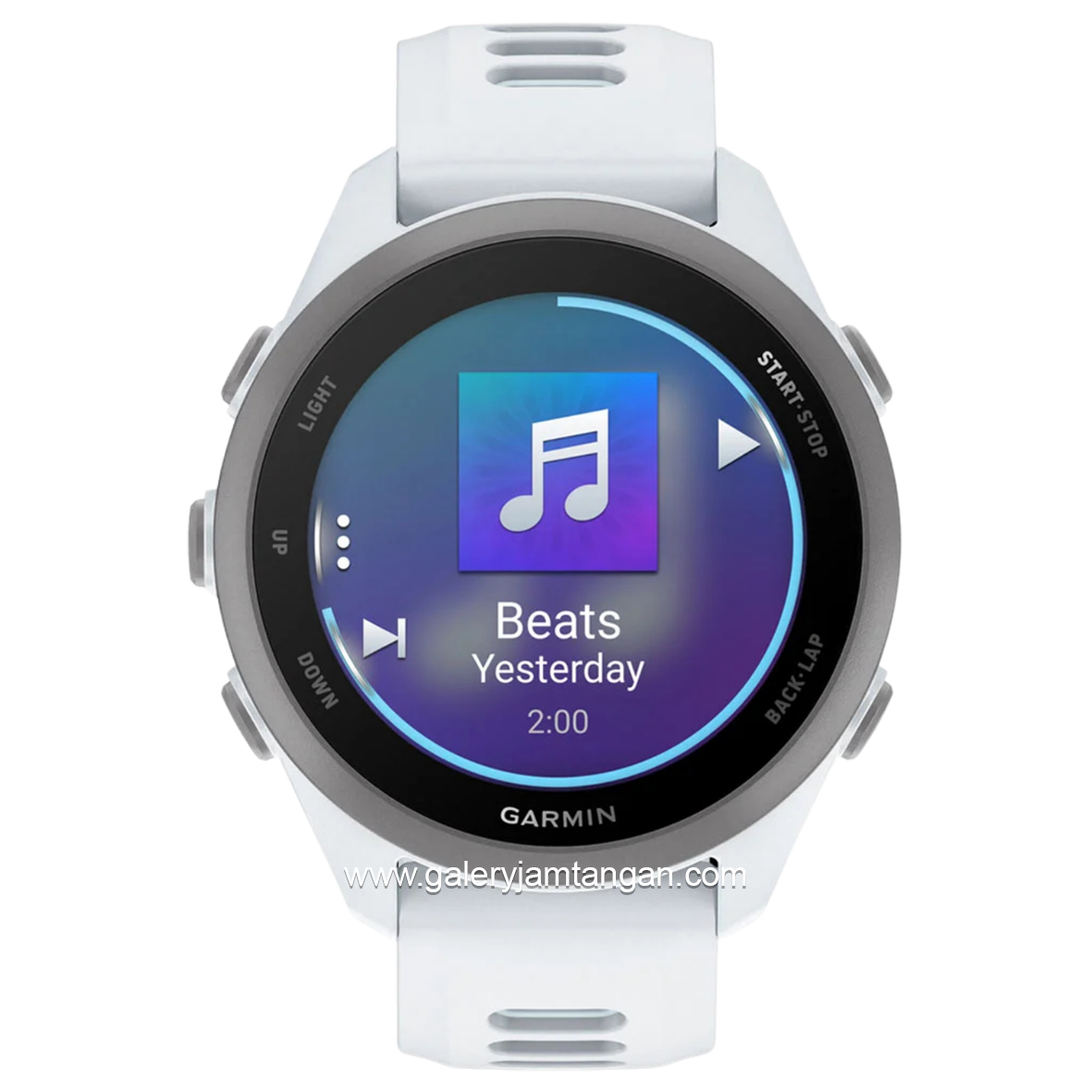 GARMIN FORERUNNER 170 MUSIC WHITE STONE CLOUD BLUE Smartwatch Silicone Strap