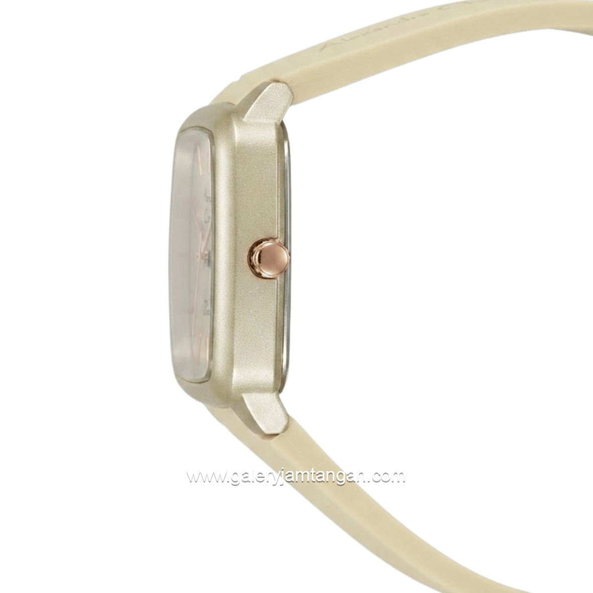 Alexandre Christie Passion AC 2A08 LH RRGBG Beige Dial Beige Rubber Strap