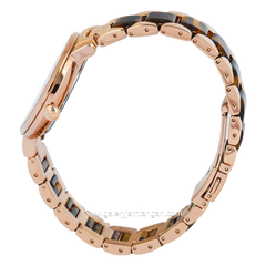 Alexandre Christie Passion AC 2A56 BF BRGRGBO Rose Gold Dial Dual Tone Steel Acetate Strap