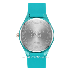 Alexandre Christie Passion AC 2A07 LH RRGLB Light Blue Dial Light Blue Rubber Strap