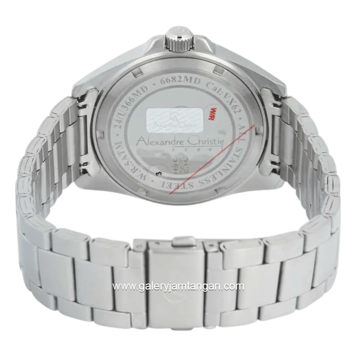 Alexandre Christie AC 6682 MDBSSSL White Dial Stainless Steel Strap