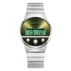 Alexandre Christie AC 9500 LH Digital Silver Dial Purple Stainless Steel