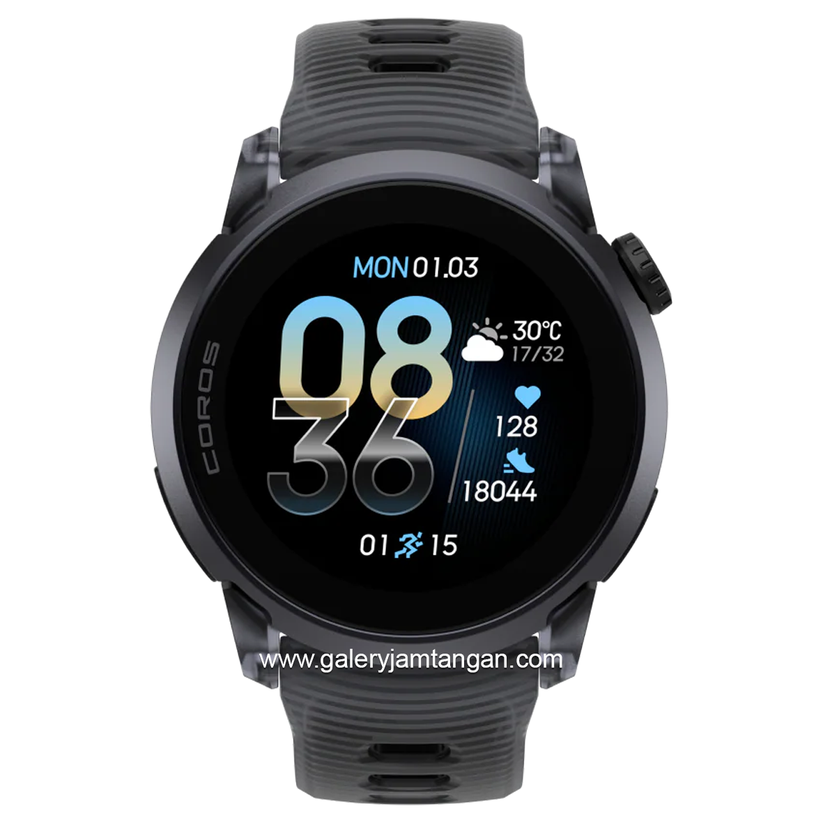 Coros Pace 4 GPS Black Silicone Strap