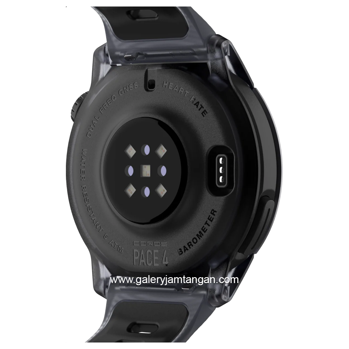 Coros Pace 4 GPS Black Silicone Strap