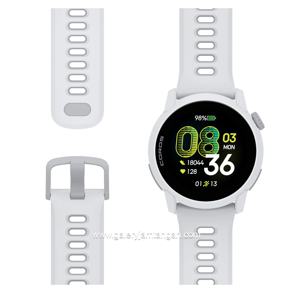 Coros Pace 4 GPS White Silicone Strap