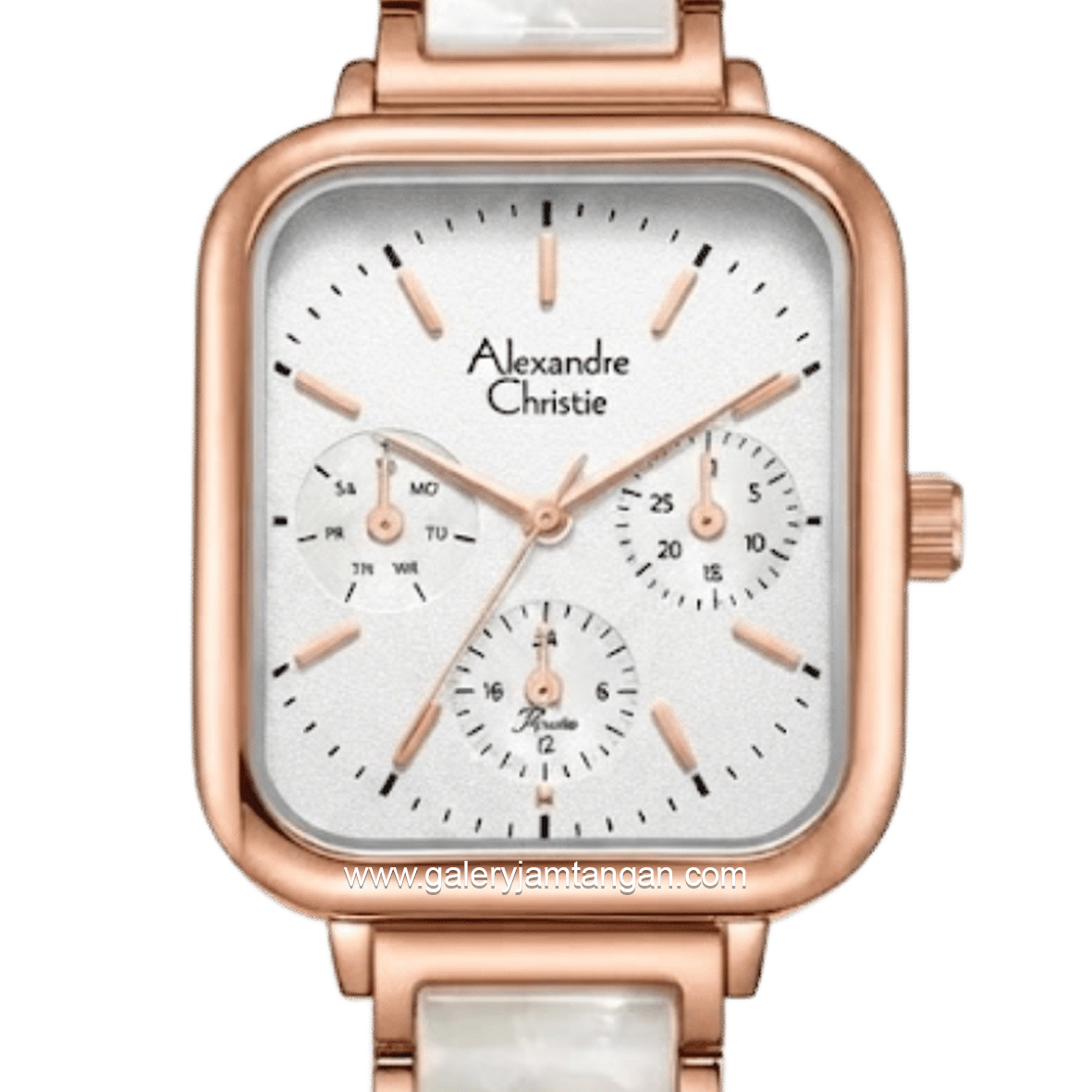 Alexandre Christie Passion AC 2C14 BFBRGSL Silver Dial St Steel Acetate Strap