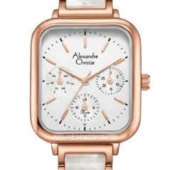 Alexandre Christie Passion AC 2C14 BFBRGSL Silver Dial St Steel Acetate Strap