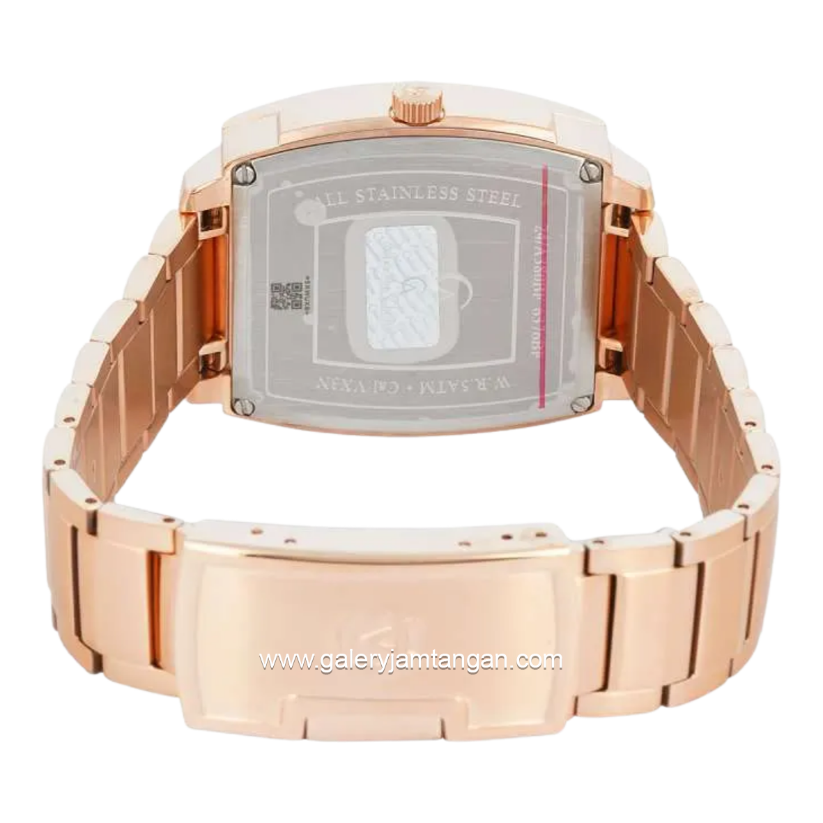 Alexandre Christie AC 6376 BF BRGSLRG Silver Dial Rose Gold Stainless Steel Strap