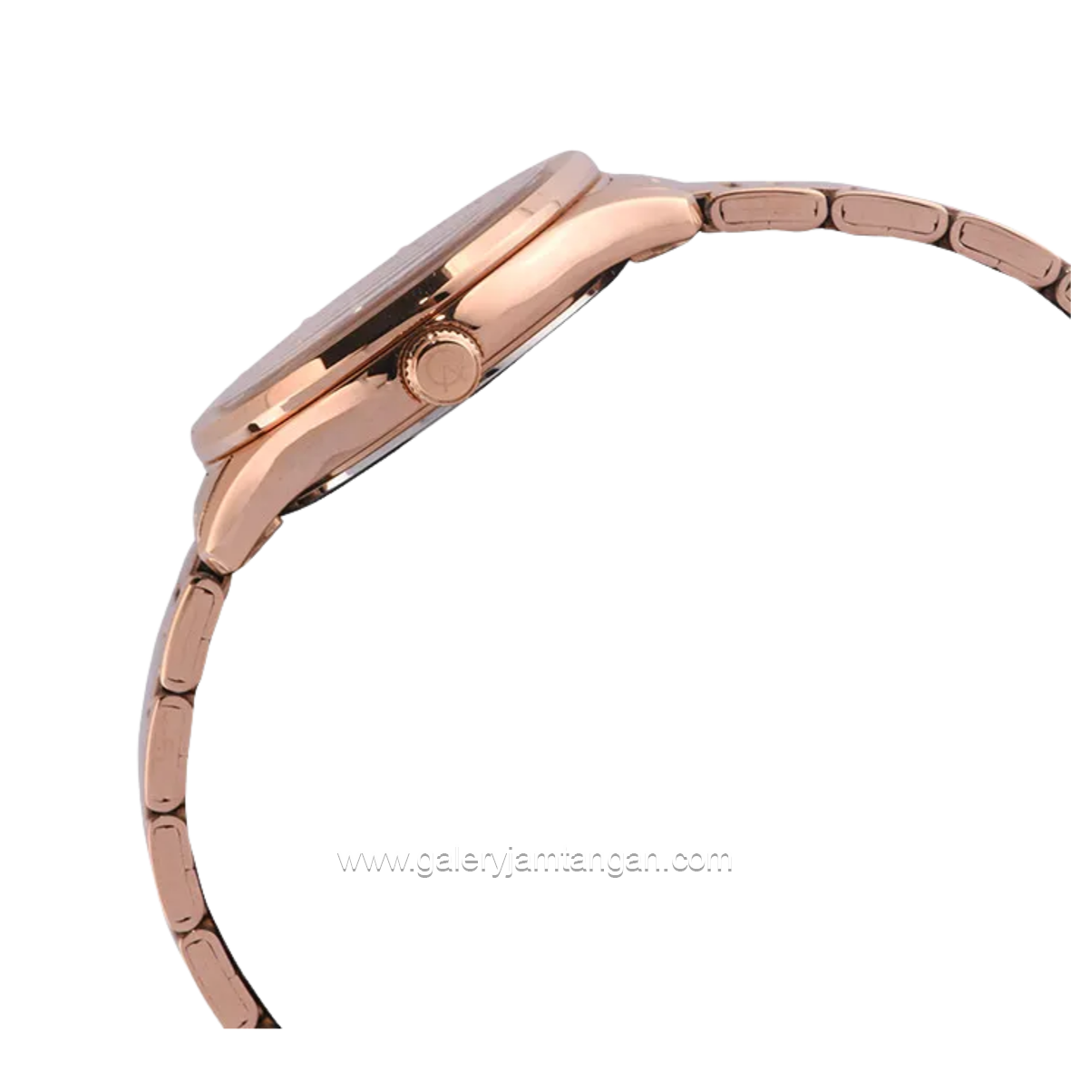 Alexandre Christie AC 8701 LD BRGGN Rosegold Dial Green Stainless Steel Strap