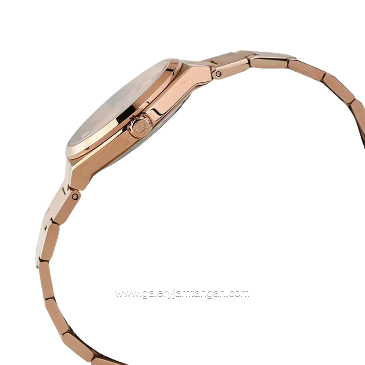 Alexandre Christie AC 8697 LD BRGLN Sapphire Rose Gold Dial Rose Gold Stainless Steel Strap