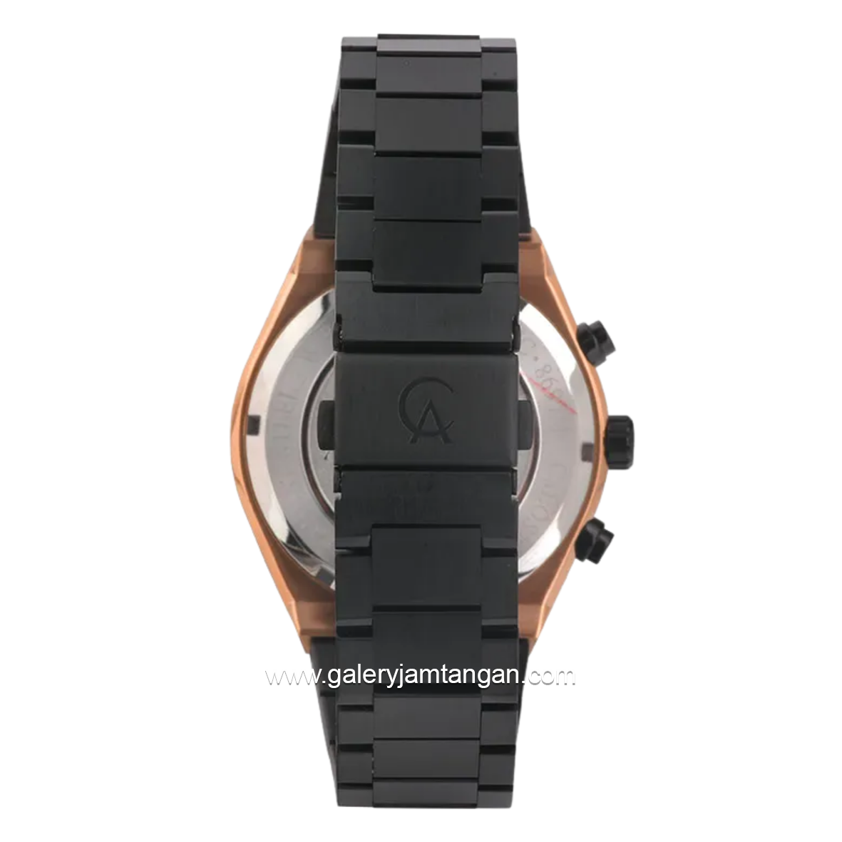 Alexandre Christie Chronograph AC 8697 MC BBRBA Black Dial Black Stainless Steel Strap