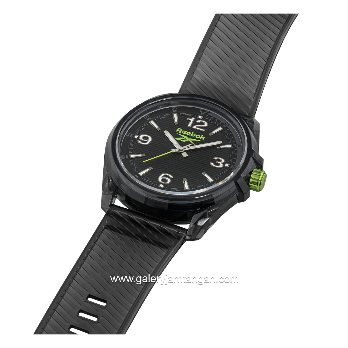 REEBOK RV-INC-G2-PAIA-BA Black List Green Rubber Strap