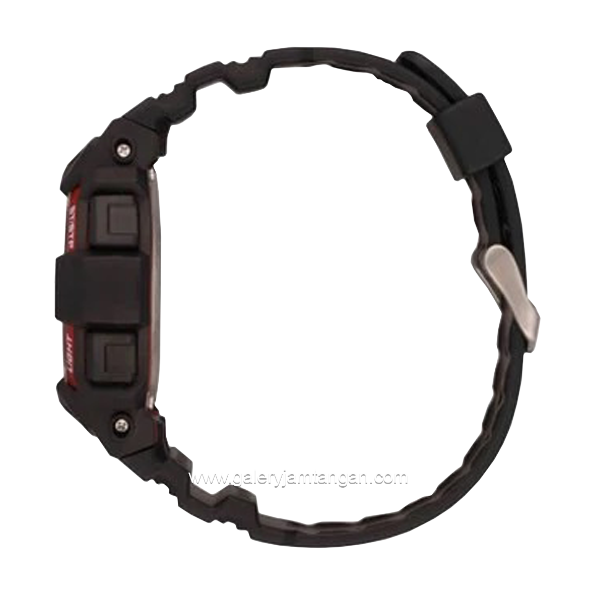 REEBOK RV-PAT-G9-PBPB-WR Black Red Silicone Strap