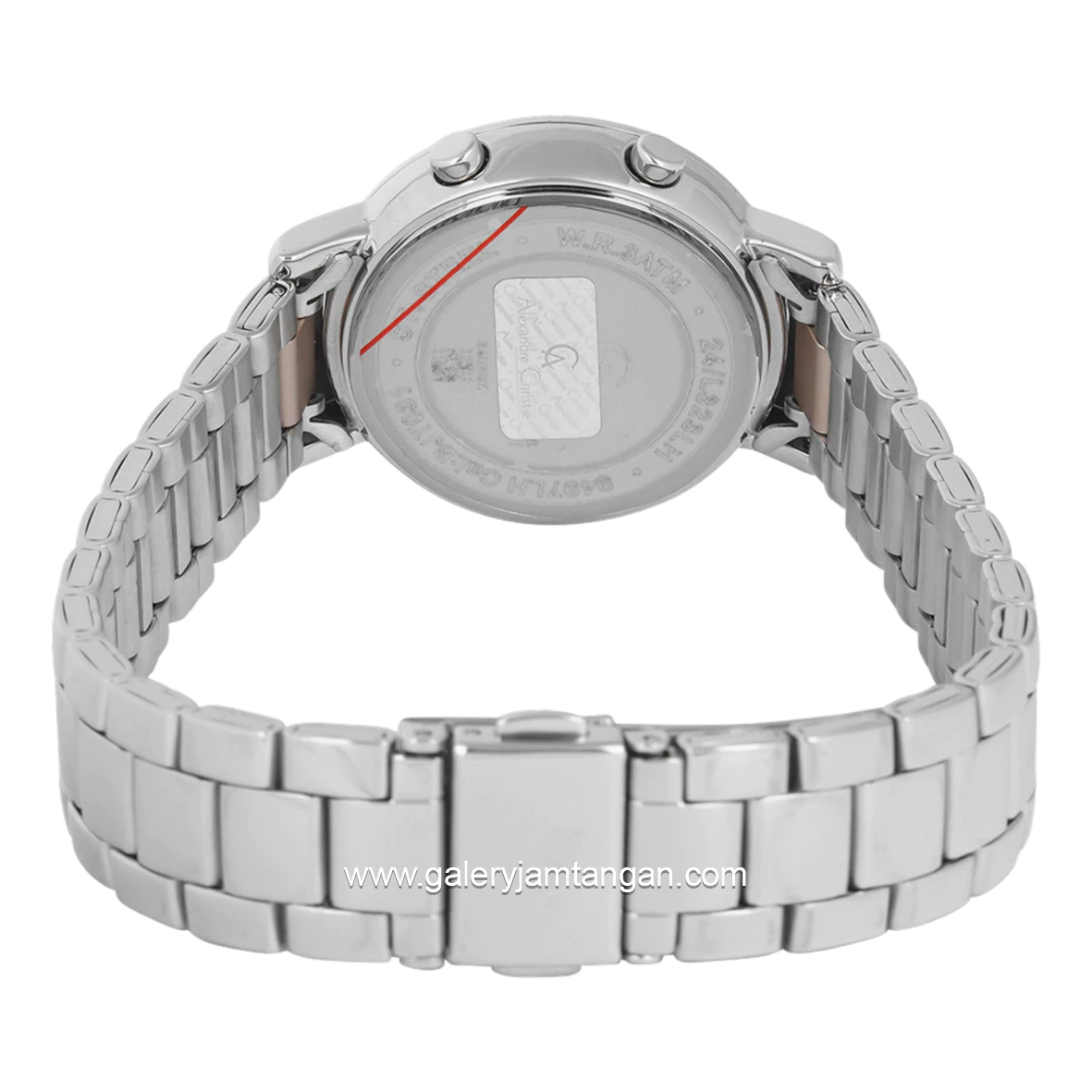 Alexandre Christie Digi AC 9497 LH BSSLG Smoke Grey Digital Dial Stainless Steel Strap