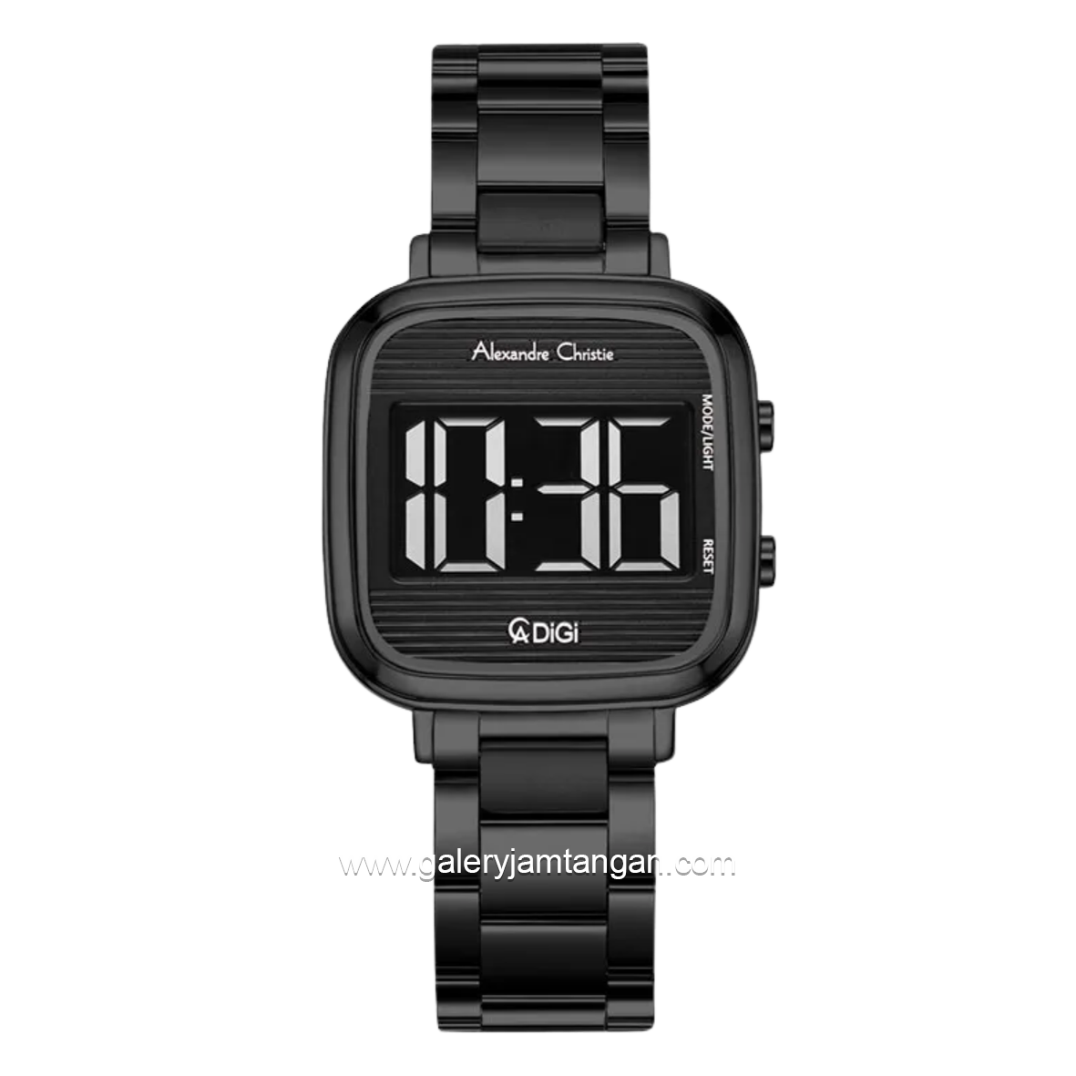 Alexandre Christie Digi AC 9402 LH BIPBA Digital Dial Black Stainless Steel Strap