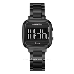 Alexandre Christie Digi AC 9402 LH BIPBA Digital Dial Black Stainless Steel Strap
