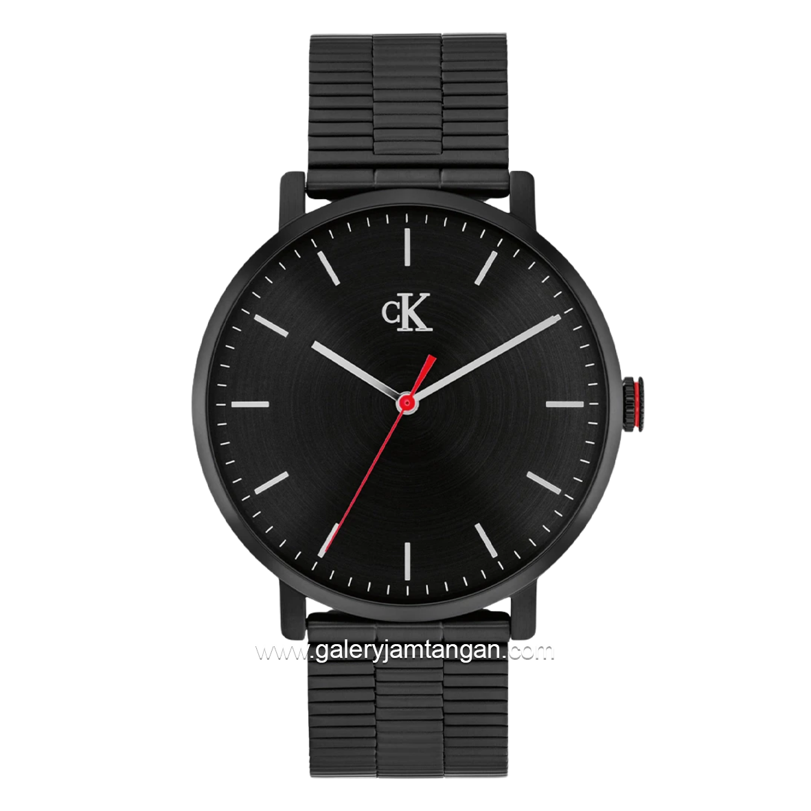 CALVIN KLEIN 25200550 Black Jarum Red Stainless Steel Strap