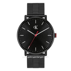 CALVIN KLEIN 25200550 Black Jarum Red Stainless Steel Strap