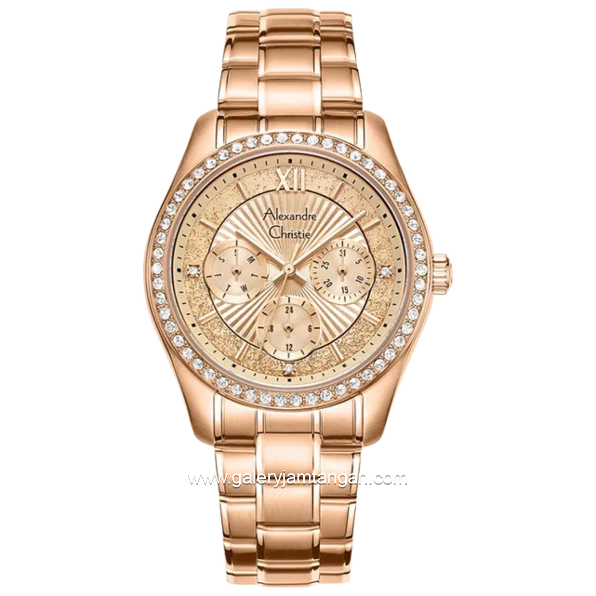 Alexandre Christie ACF 2645 BF Rosegold Stainless Steel Strap